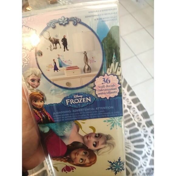 36 New Disney FROZEN ANNA ELSA OLAF Wall Decals Stickers Bedroom Decor Removable - Picture 6 of 6